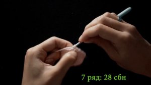 Шляпка для игрушки крючком. Простой МК шляпки.