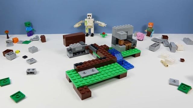 LEGO Minecraft The Iron Golem Set 21123 Build and Review смотреть онлайн