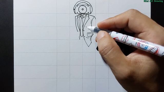 How to draw Normal Speaker Man step by step смотреть онлайн