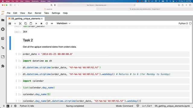 Mastering Python - Manipulating Collections using loops - 05 Getting unique elements