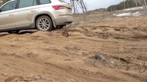 Skoda Kodiaq\Шкода Кодиак и Hyundai Santa-FE\ Хэнде Санта-фе OFF-ROAD песок,подъемы, диагоналки