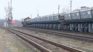 Грузовые поезда на Псков-Пассажирском; новые думпкары, Кировец