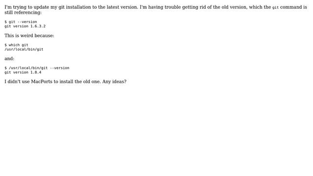 Can't get rid of mysterious outdated git installation on OS X (3 Solutions!!) смотреть онлайн