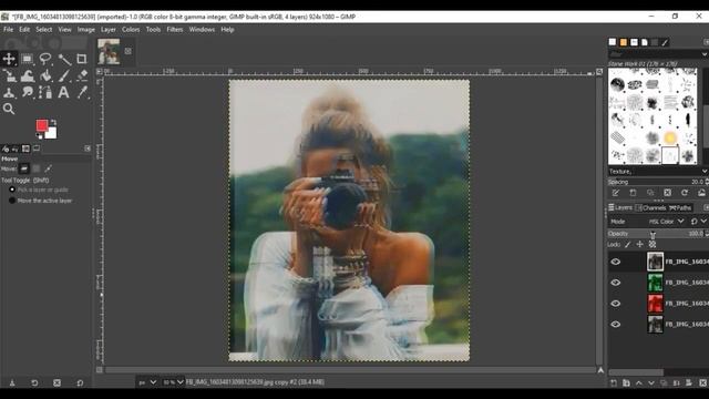 Retro VHS effect in GIMP смотреть онлайн