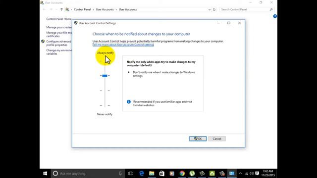 How to Turn off User Account Control(UAC) on Windows 10? смотреть онлайн