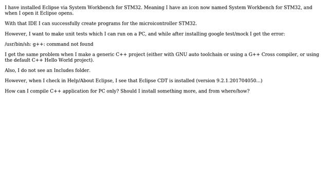 Eclipse: g++: command not found смотреть онлайн