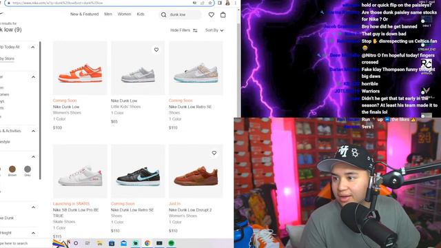 LIVE COP NIKE DUNK LOW ORANGE PAISLEY, BARBERSHOP DUNK LOW & YEEZY 700 V1 HI RES RED