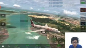 REAL FLIGHT SIMULATOR || CRASH BATIK AIR || SINGAPORE TO MALAYSIA