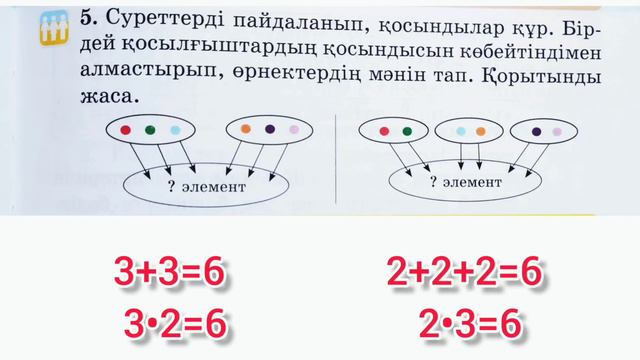 Математика 2 сынып 72 сабақ Көбейту амалының компоненттерін 1-9 есептер