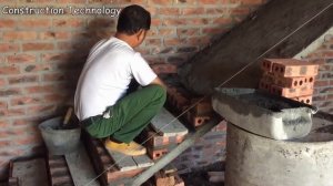 Техника строительства лестницы с использованием кирпича Искусство укладки кирпича по наклонной