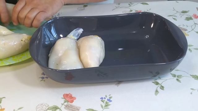 Кальмары фаршированные.
