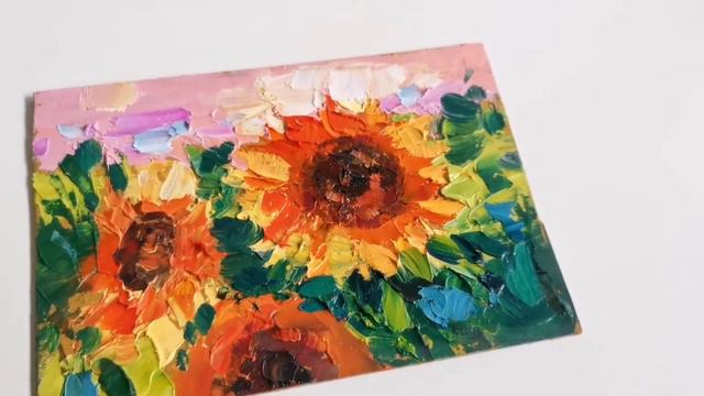 Обзор картины "Подсолнухи" автор Федоренкова В. А. смотреть онлайн