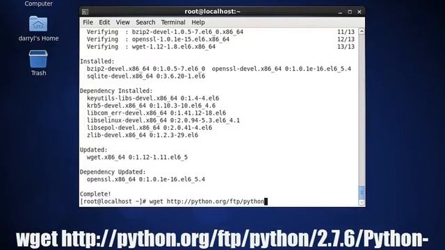 Compiling and installing Python 2.7.6 on CentOS