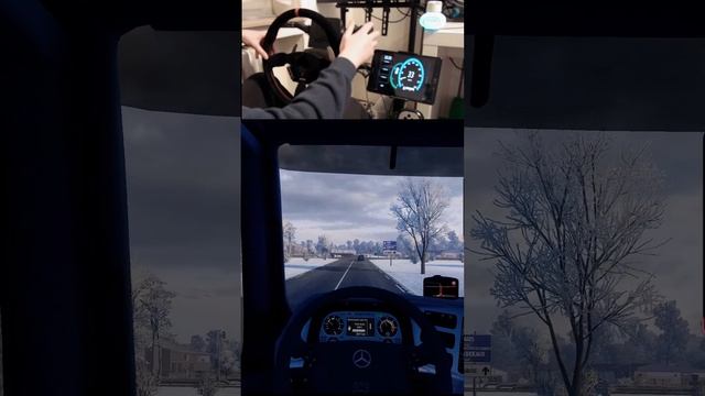 Mercedes MP2 V6 Realistic Driving Winter #mercedes #truck #realistic #driving #ets2 #winter