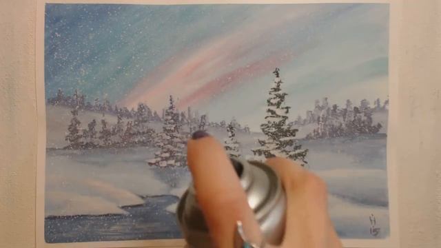 Как покрыть картину лаком для волос