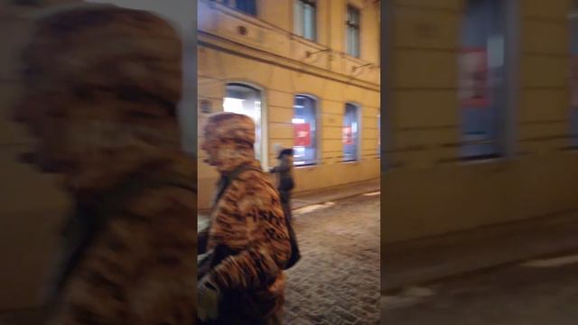 Харе Кришна Маха мантра. Харинама, Воспевание Святых имён Бога в Риге 7 февраля 2024 года.
