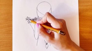 Рисуем Девушку С Косой и С Букетом Цветов | Как Нарисовать Девушку С Букетом Цветов