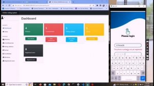 complete online voting system for general election in python and java