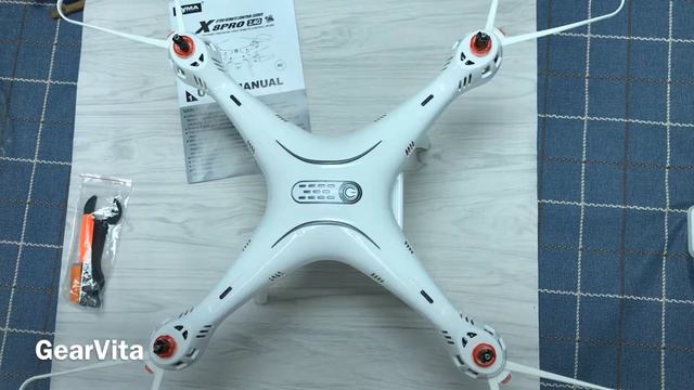 SYMA X8 Pro WiFi FPV RC Drone with 720P Camera Unboxing by GearVita смотреть онлайн