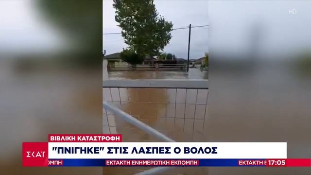 Εικόνες από drone του ΣΚΑΪ: Πνίγηκε στις λάσπες ο Βόλος | Έκτακτη Επικαιρότητα | 06/09/2023 смотреть онлайн