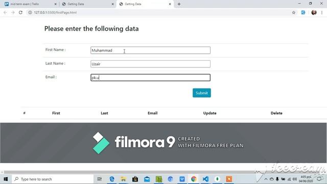 how to add edit and delete data from mongo db database urdu/hindi