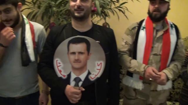 Новогоднее приветствие для российских и сирийских воиновсражающихся с террозизмом в Сирии