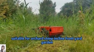 China made remote control brush cutter low price for sale, chinese remote control mower with tracks