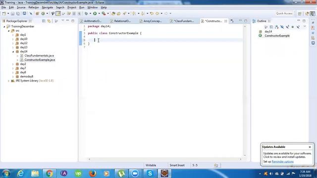 Day-14 Java Constructor and Class Fundamentals смотреть онлайн