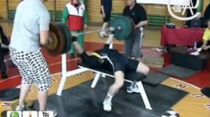 Гук Андрей - жим 222,5 кг