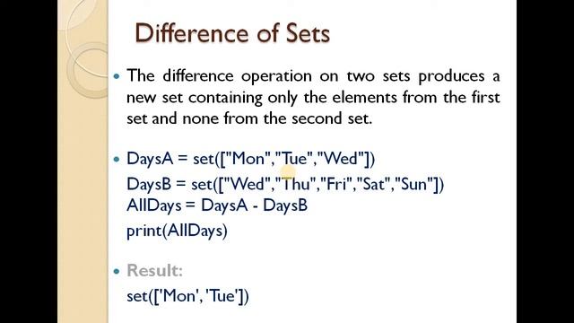 Python Sets - Sets in Python Programming