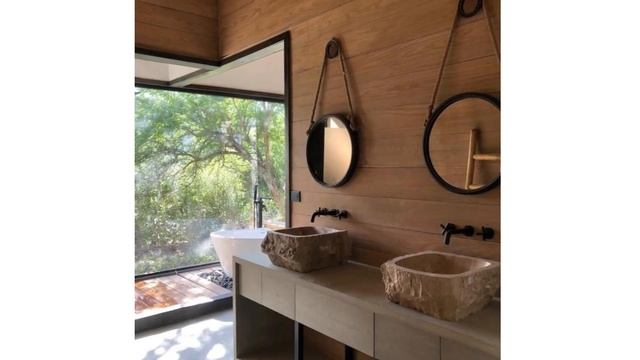 Черная сантехника в интерьерах мексиканских ванных. Black plumbing in Mexican bathrooms смотреть онлайн