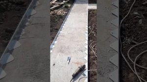 установка уголков под брусчатку