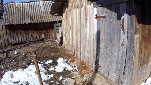 Живем в деревне. Наша апрельская весна. Не как не договорятся.