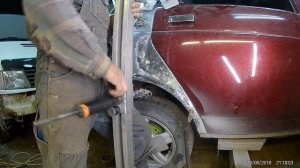 Ремонт заднего крыла Лада Приора Менять не стоит Приора перевёртыш