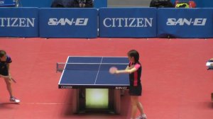 Japan Table Tennis WS;Kasumi Ishikawa vs Riyo Nemoto 2013.1.18