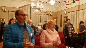 Минута молчания в Чили перед показом Фильма Нюрнберг