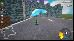 Играю на Адиуми (SuperTuxKart)