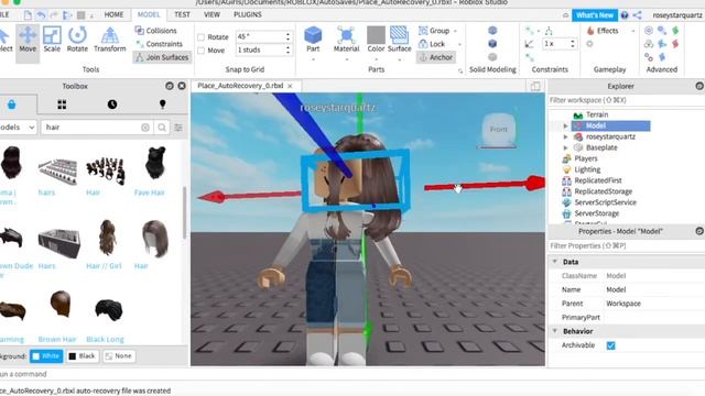 ☆ 2 ways to add hair in Roblox Studio! ☆|| Roblox Studio смотреть онлайн