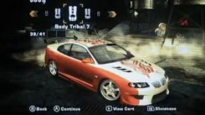 NFS Most Wanted Tuning Pontiac GTO