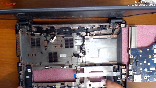 Acer Aspire E1-572G-54206G75Mnii разборка , комплексная чистка , замена термопасты смотреть онлайн