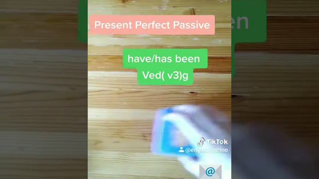 Present Perfect Passive на кубиках