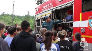 Урок безопасности в детском лагере Юнтур