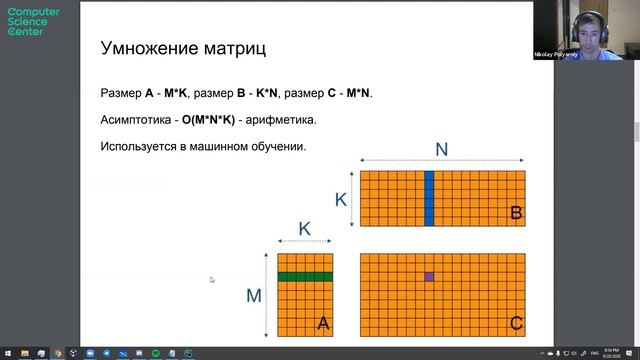 Лекция 4. Транспонирование матрицы, умножение матриц смотреть онлайн