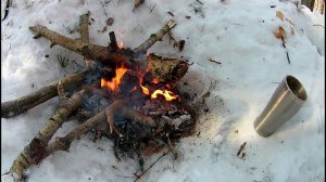 Одиночный поход в лес зимой