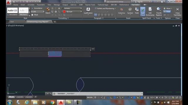 AutoCAD I 17-07 Dimensioning Long Objects смотреть онлайн