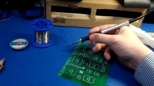 Пайка миниволной SMD с самодельной вытяжкой