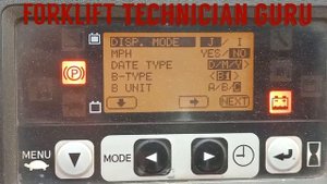Toyota Forklift 8FB15 codes F5-1 F5-4 How to clear Forklift error codes