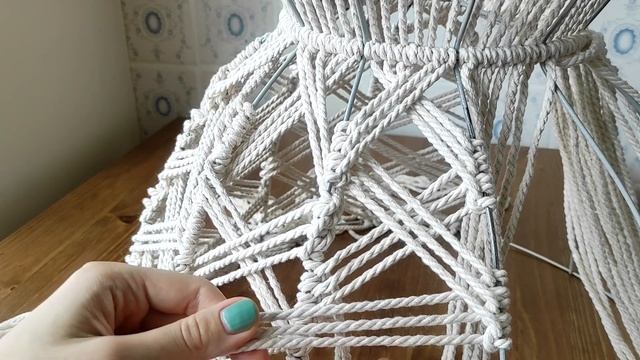УЮТНЫЙ абажур своими руками / МК макраме для начинающих
