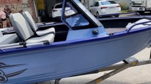 Girgis 390 двухконсольная с калеными стеклами. Отгрузка лодки в Коломну