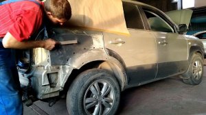 Hyundai Tucson. Кузовной ремонт.